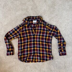 Goodfellow & Co Mens Plaid Button Down Shirt - Red, Yellow, Blue